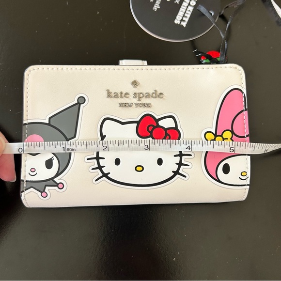 Hello Kitty And Friends x Kate Spade Medium Bifold Wallet Limited Edition - Picture 15 of 17